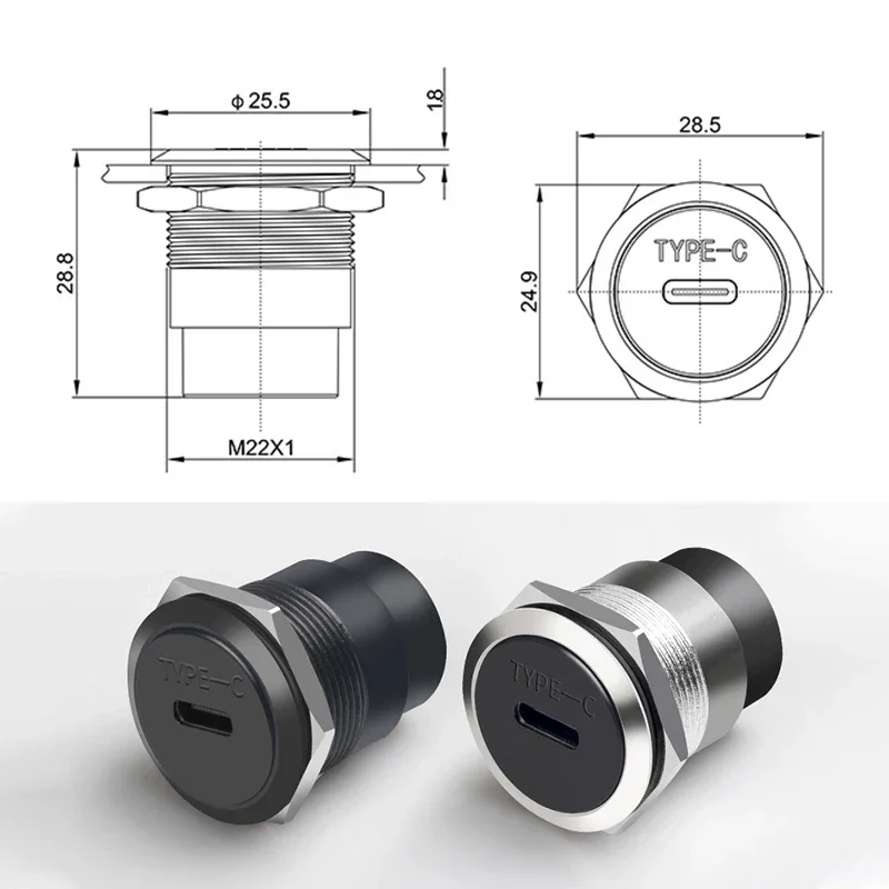 Адаптер круглого модуля TYPE-C – обзор и цена Transmission Jack Adapter
